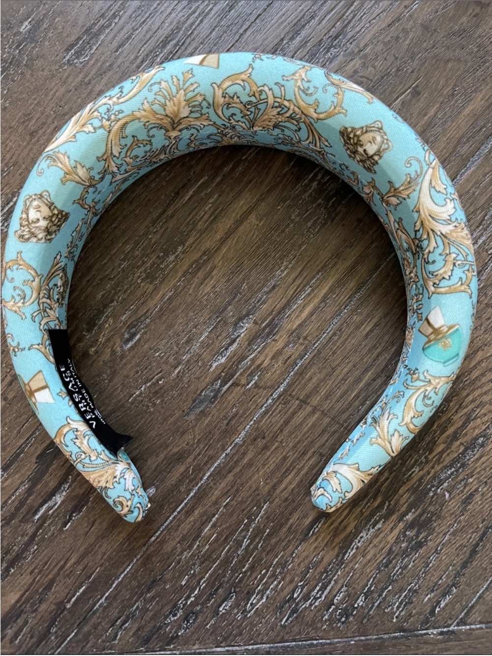 Versace Dylan Turquoise Padded Headband